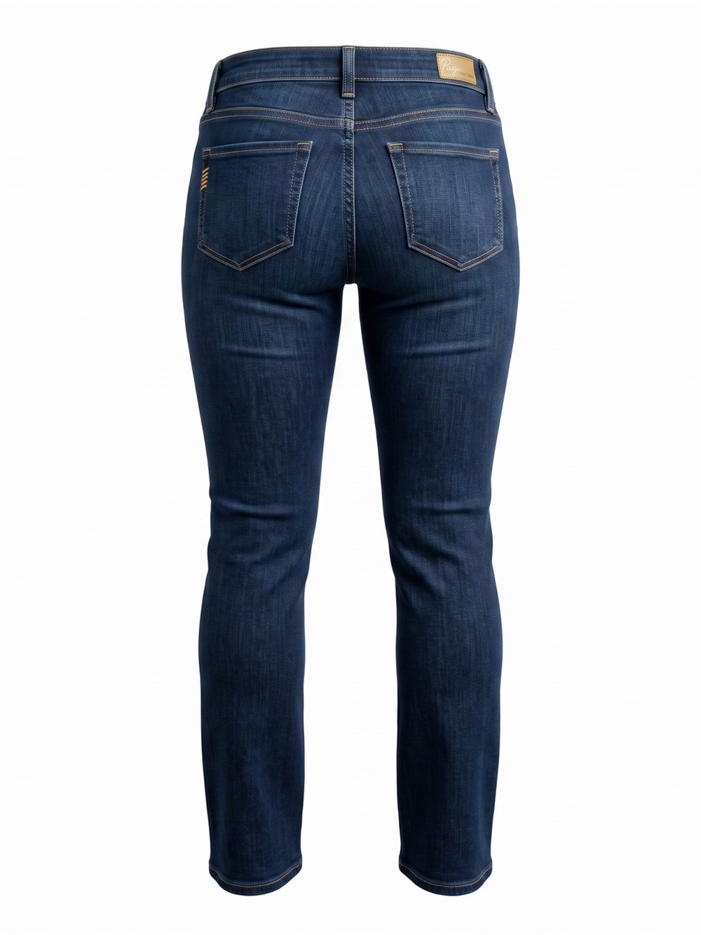 PAIGE | Dark Blue Straight-Leg Jeans | Size 27 - Picture 6 of 10
